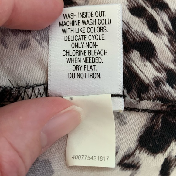 EUC Simply Vera Vera Wang Midi Length Sleeveless Watercolor Dress (Size Medium) - Picture 7 of 7